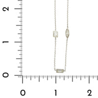 18K White Gold Diamond by The Yard Necklace