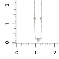 18K White Gold Diamond by The Yard Necklace