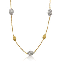 Marco Bicego Siviglia 18K Two-Tone Gold Pave Station Necklace