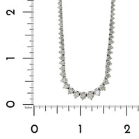 18K White Gold Graduated Diamond Tennis Necklace