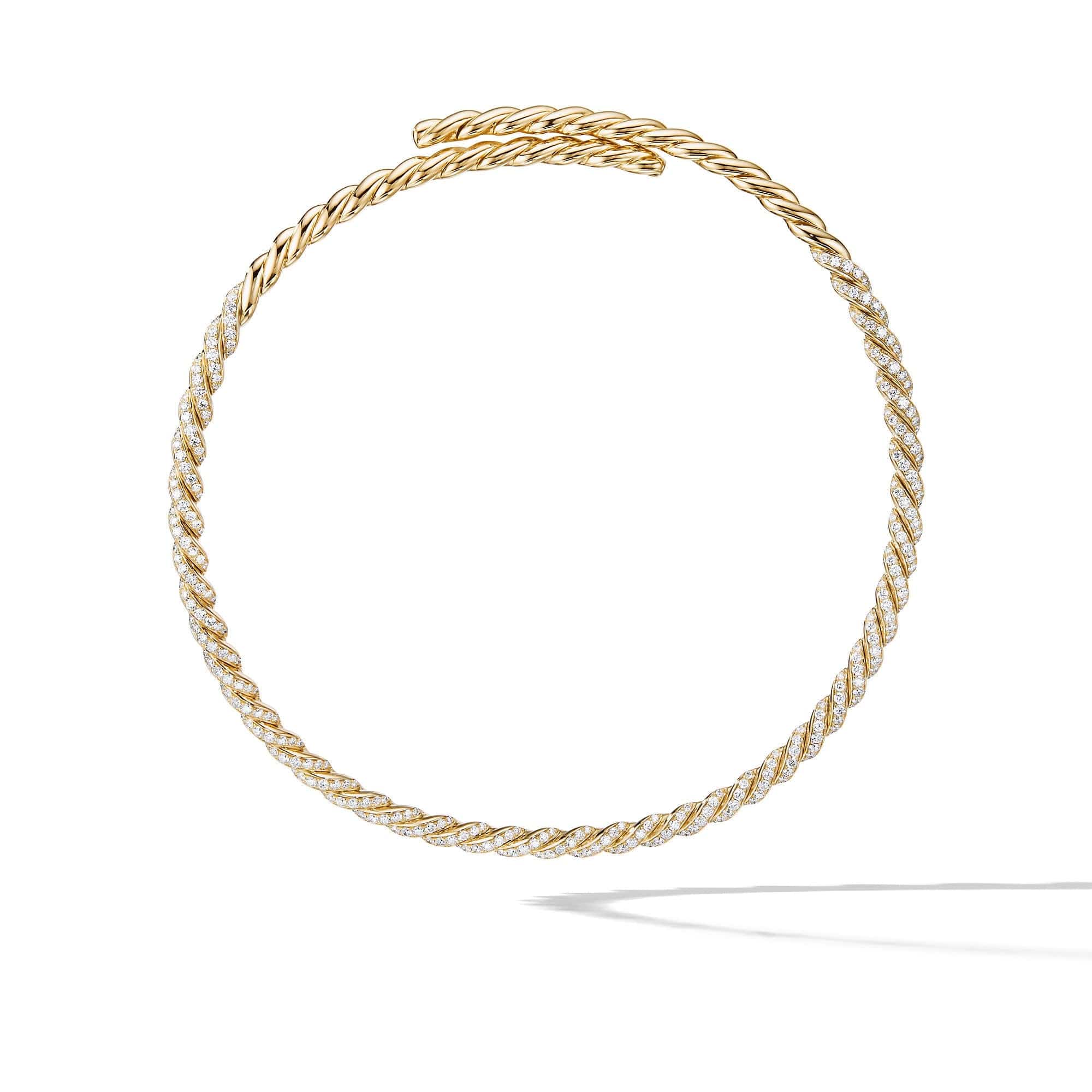 Pavéflex Necklace in 18K Yellow Gold with Diamonds