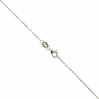 18K White Gold 7 Stone Diamond By The Yard Necklace