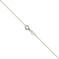18K White Gold 13 Stone Diamond By The Yard Necklace