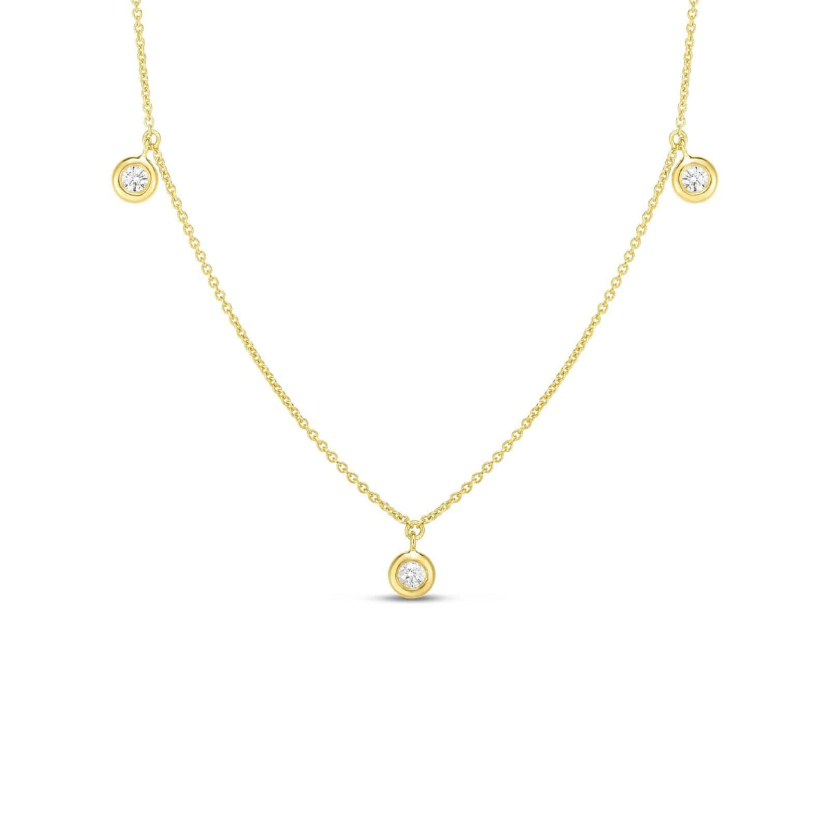 Roberto Coin 18K Yellow Gold Diamond Necklace