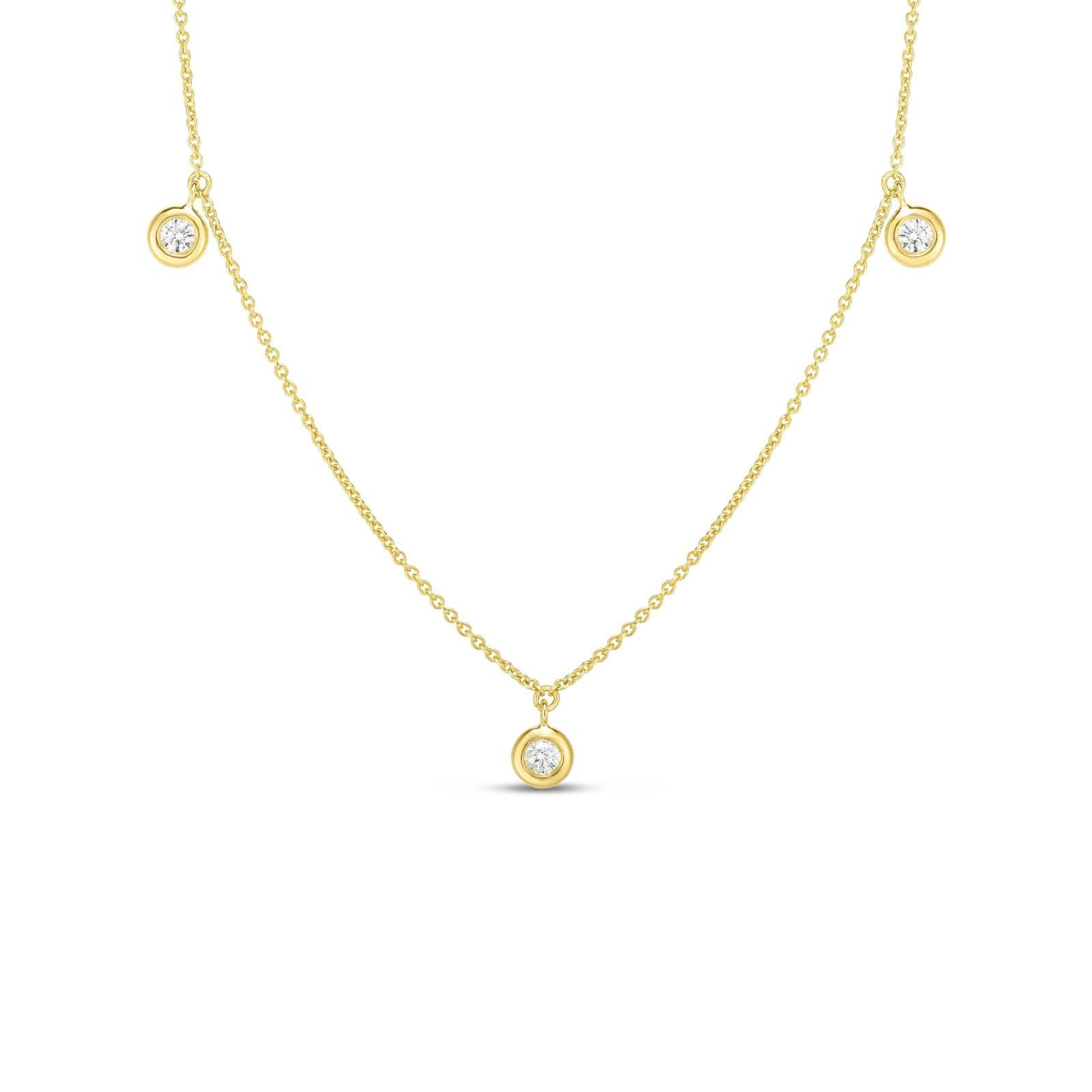 Roberto Coin 18K Yellow Gold Diamond Necklace