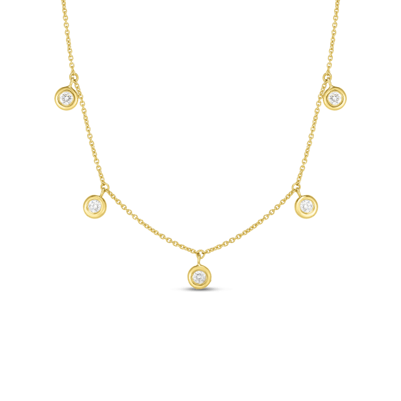 Roberto Coin 18K Yellow Gold Diamond Necklace