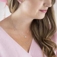 Dana Rebecca 14K White Gold Mini Diamond Necklace