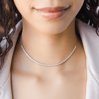 14K Yellow Gold Ava Bea Miracle Plate Diamond Necklace