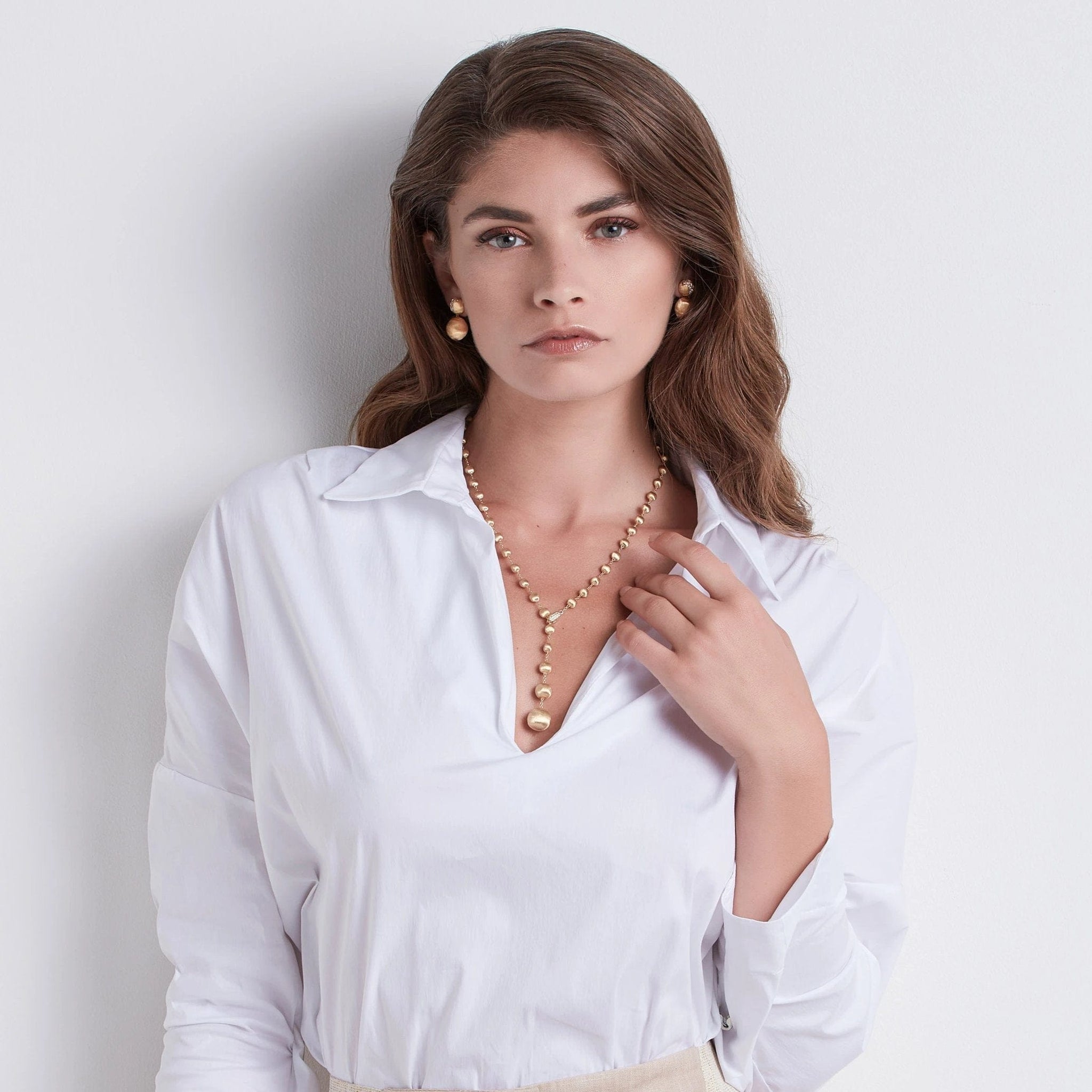 Marco Bicego Africa 18K Yellow Gold Diamond Necklace