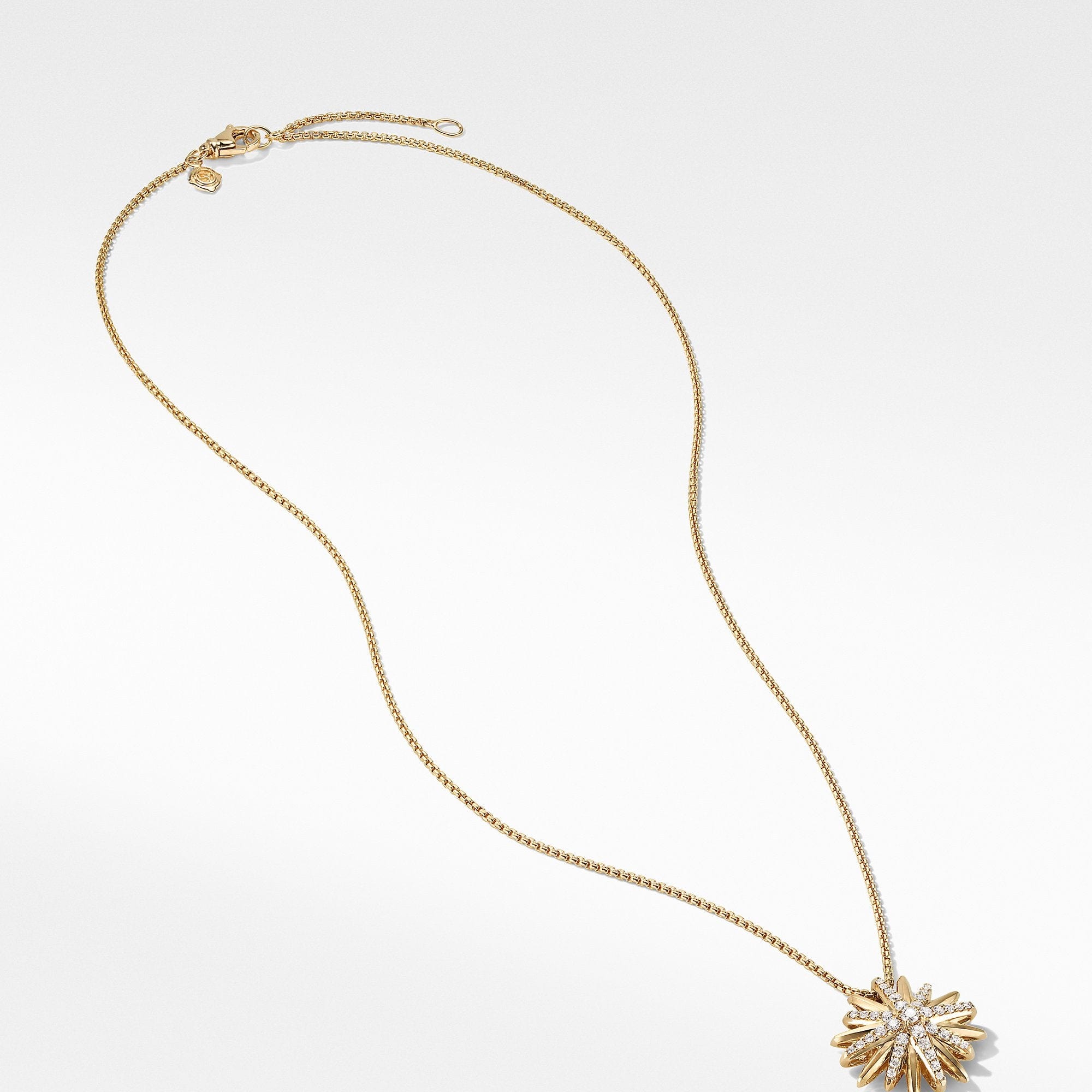 Starburst Pendant Necklace in 18K Yellow Gold with Diamonds
