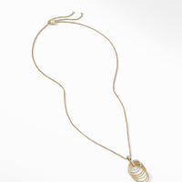 DY Origami Pendant Necklace in 18K Yellow Gold with Diamonds