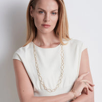 Marco Bicego Marrakech Onde 18K Yellow and White Gold Diamond Necklace