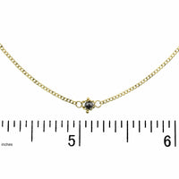 Amali 18K Yellow Gold Black Diamond Station Necklace