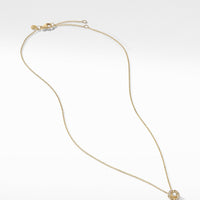 Petite Infinity Pendant Necklace in 18K Yellow Gold with Diamonds