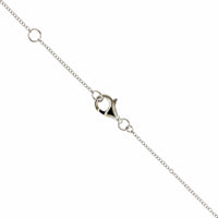 18K White Gold Diamond Flower Pendant Necklace