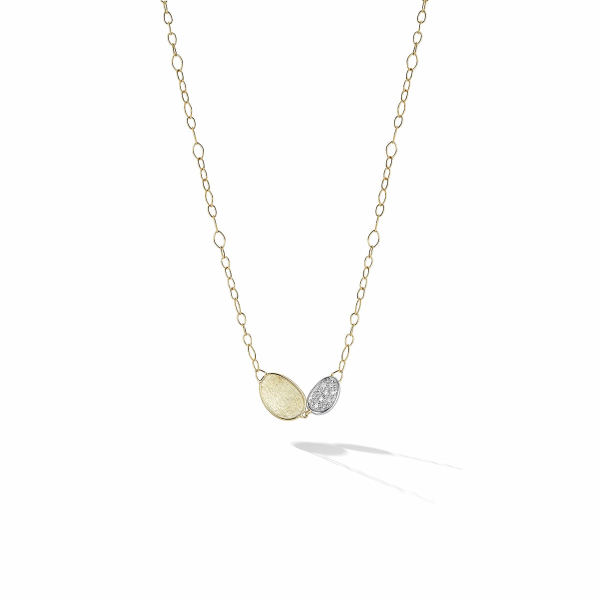 Lunaria 18K Yellow Gold Diamond Necklace