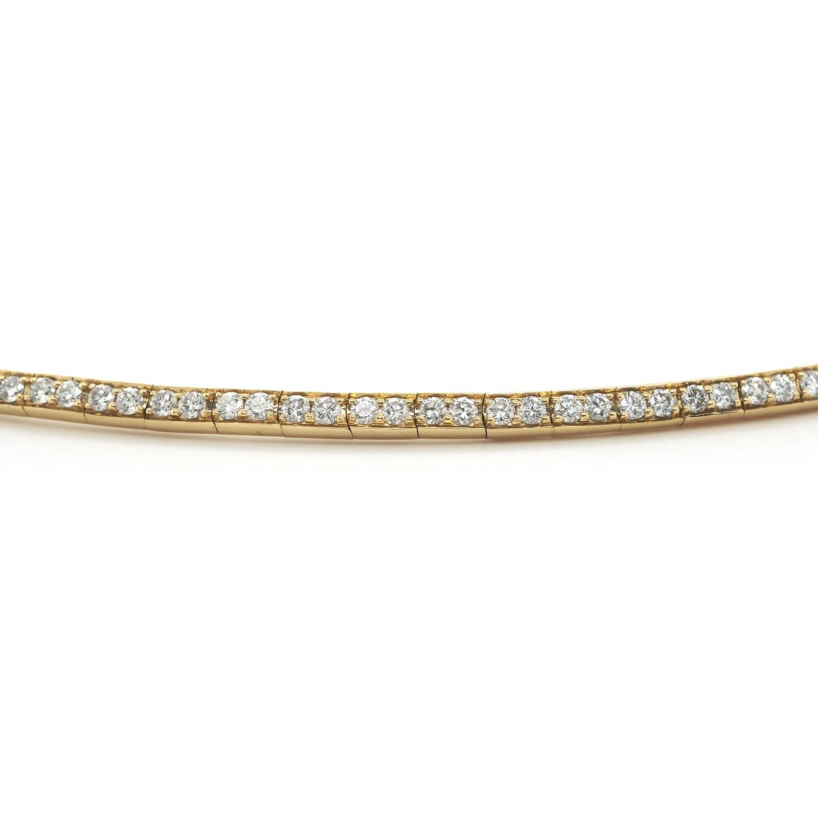 Etho Maria 18K Yellow Gold Pave Diamond Collar Necklace
