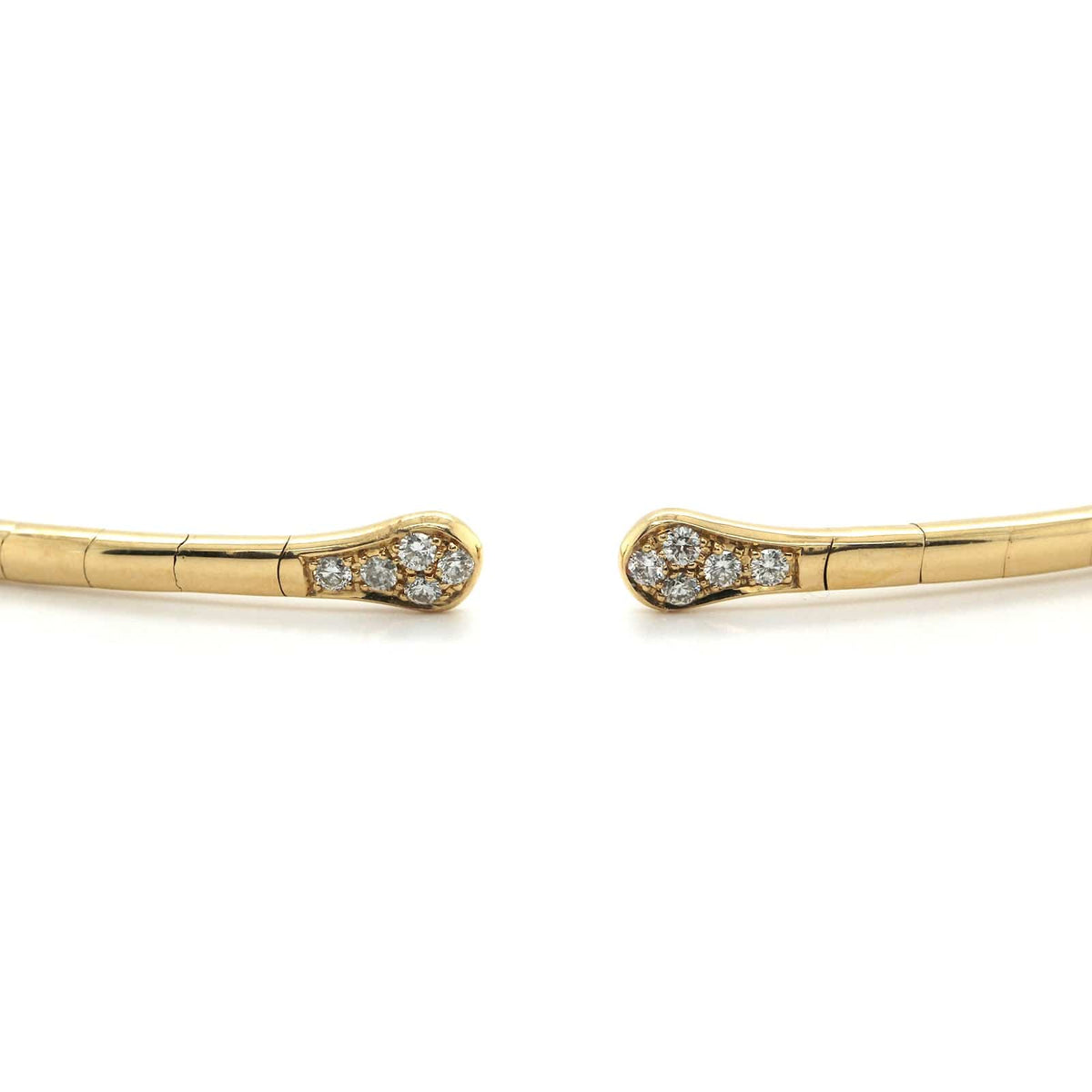 Etho Maria 18K Yellow Gold Pave Diamond Collar Necklace