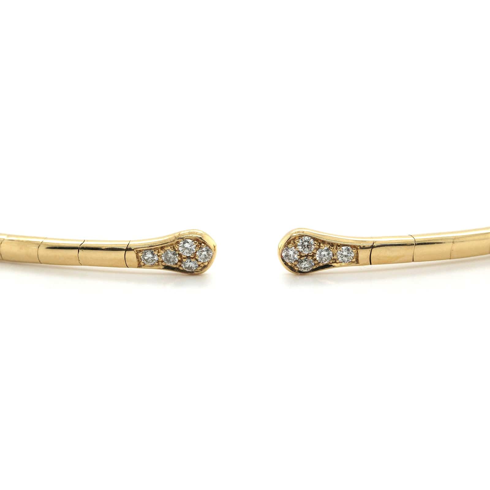 Etho Maria 18K Yellow Gold Pave Diamond Collar Necklace