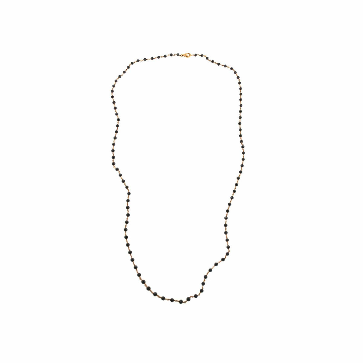 XOXO Pave Diamond Pendant & Black Bead Chain Necklace – Queenbitter