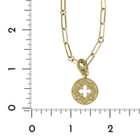 Roberto Coin 18K Yellow Gold Venetian Medallion Diamond Necklace