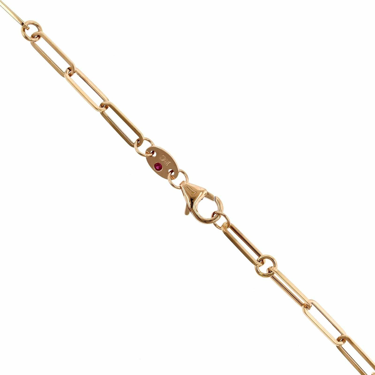 Roberto Coin 18K Rose Gold Venetian Double Medallion Black Diamond Necklace