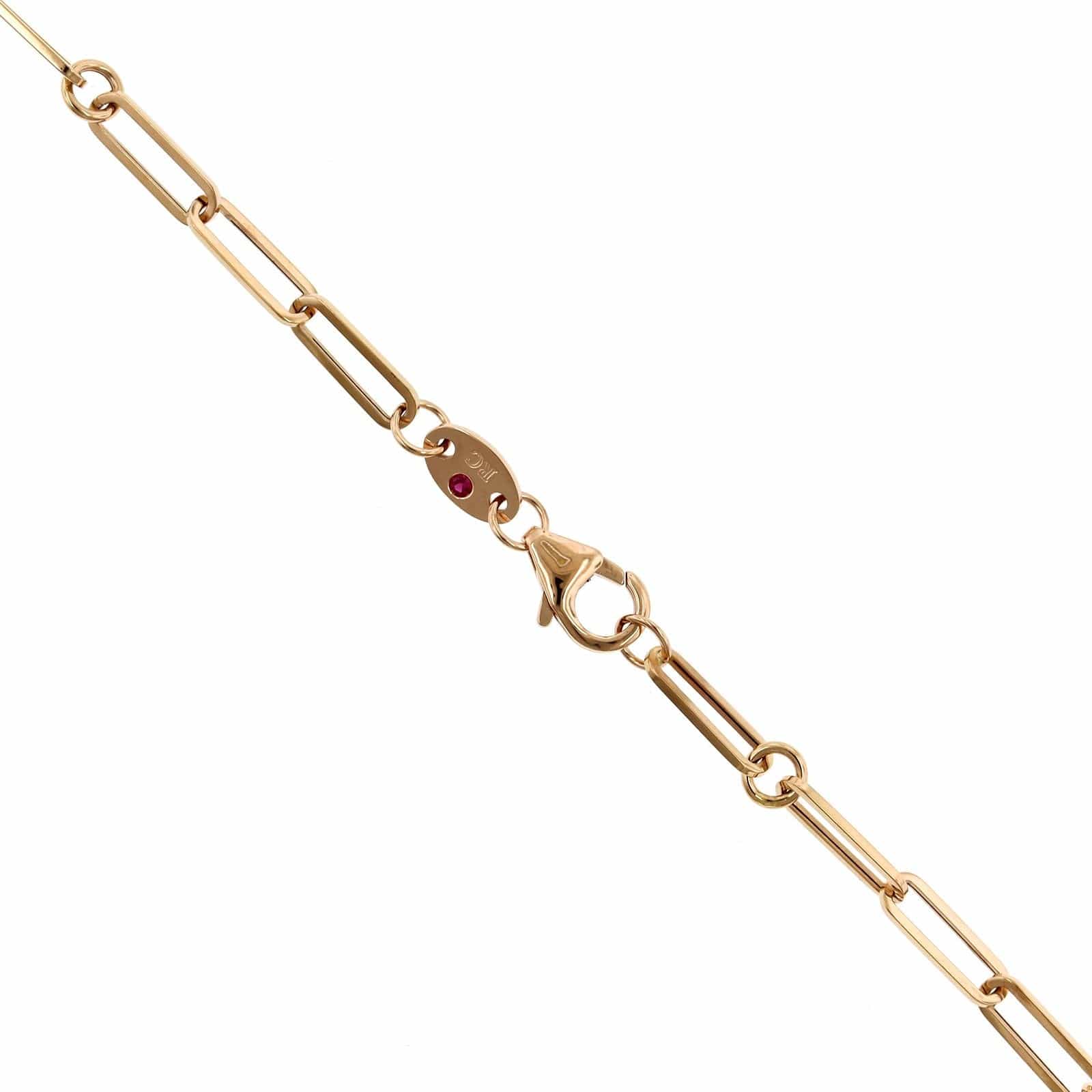 Roberto Coin 18K Rose Gold Venetian Double Medallion Black Diamond Necklace