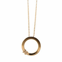 Roberto Coin 18K Rose Gold Verona Black Diamond Necklace