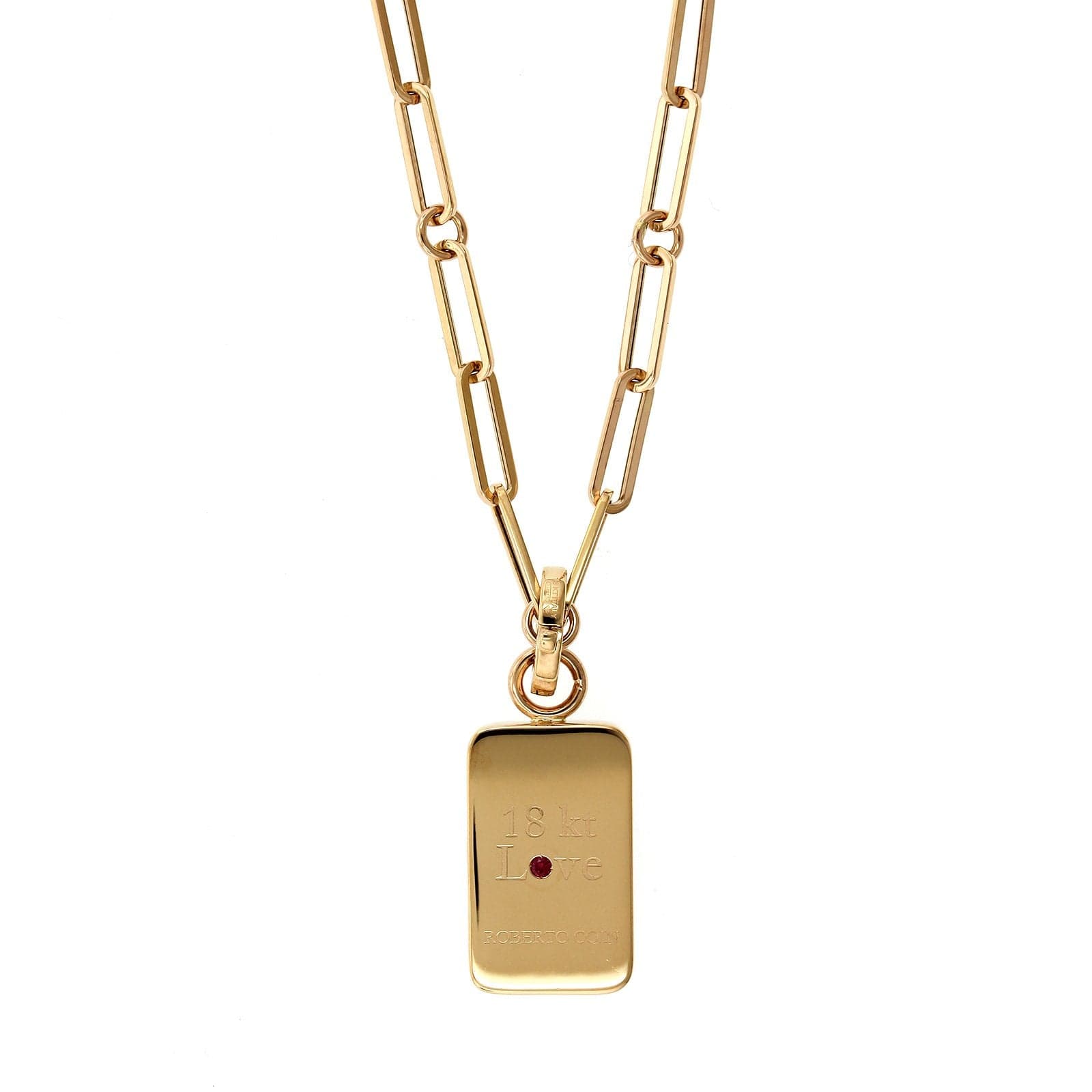 Roberto Coin 18K Rose Gold Venetian Medallion Black Diamond Necklace