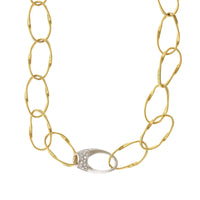 Marco Bicego Marrakech Onde 18K Yellow Gold Diamond Necklace
