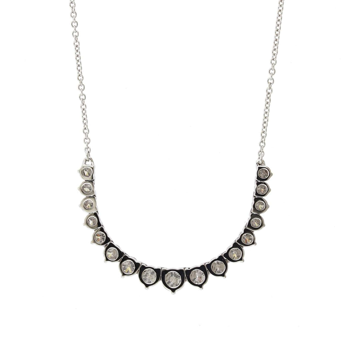 18K Graduated Diamond Flexible Necklace