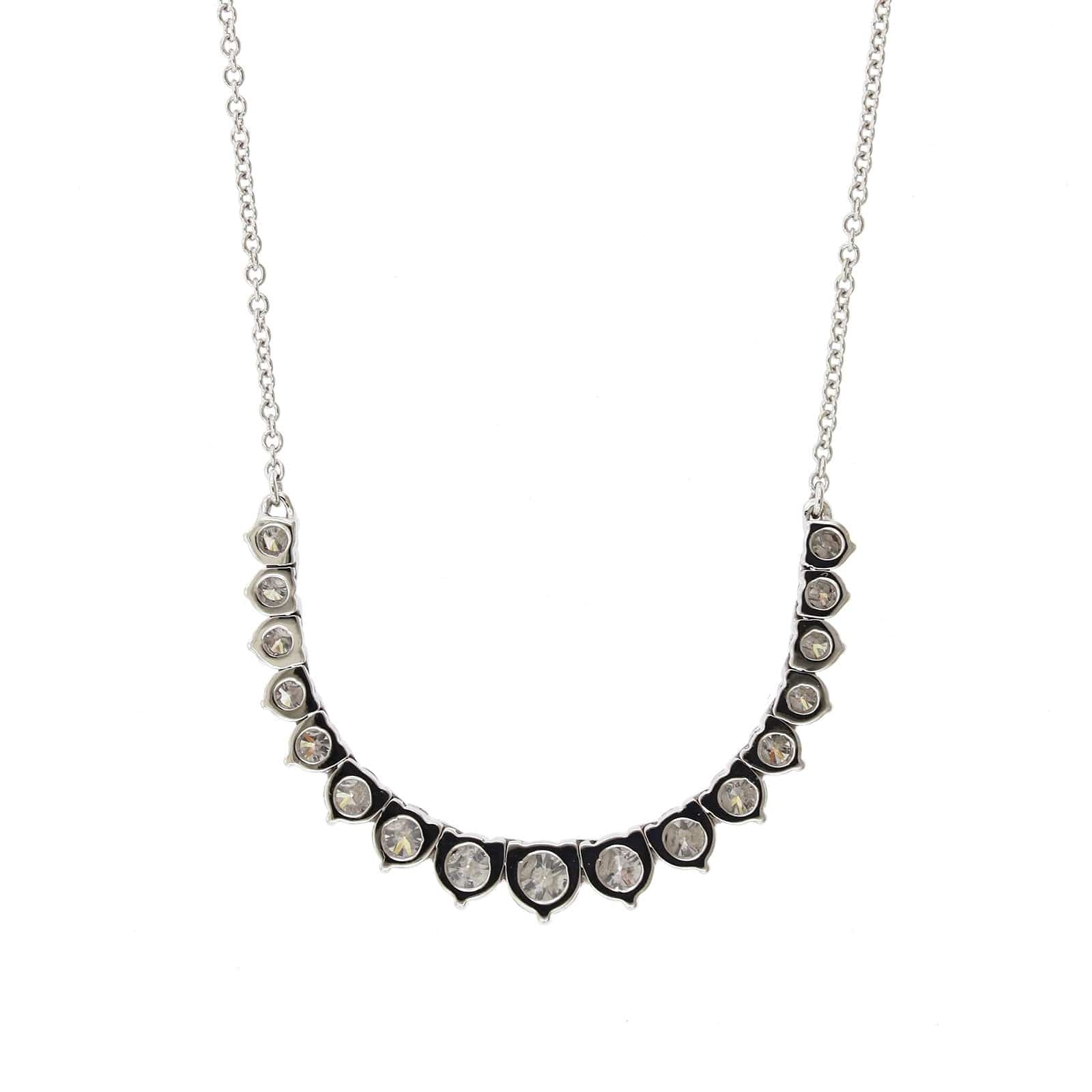 18K Graduated Diamond Flexible Necklace
