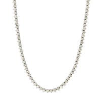 18K White Gold Diamond Tennis Necklace