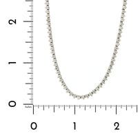 18K White Gold Diamond Tennis Necklace