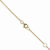 14K Yellow Gold Clustered Diamond Necklace