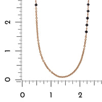 Etho Maria 18K Rose Gold Black Diamond Bead Necklace