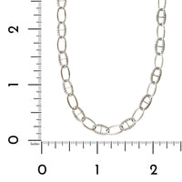 14K White Gold Link Diamond Necklace, 14k white gold, Long's Jewelers