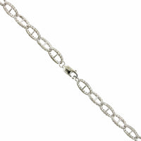 14K White Gold Link Diamond Necklace, 14k white gold, Long's Jewelers