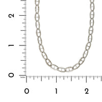 14K White Gold Link Diamond Necklace, 14k white gold, Long's Jewelers