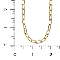 14K Yellow Gold Paperclip Diamond Necklace, 14k yellow gold, Long's Jewelers