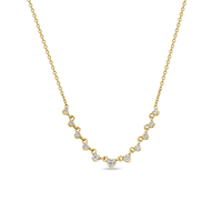 14K Yellow Gold Graduated Diamond Necklace, 14k yellow gold, Long's Jewelers