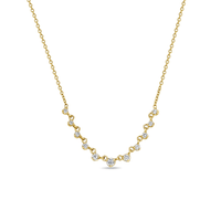 14K Yellow Gold Graduated Diamond Necklace, 14k yellow gold, Long's Jewelers