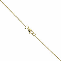 14K Yellow Gold Baguette and Round Cut Diamond by The Yard Necklace