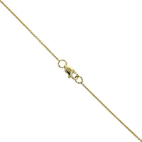 14K Yellow Gold Baguette and Round Cut Diamond by The Yard Necklace