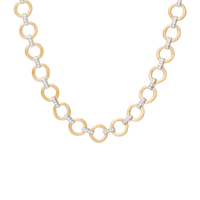 Marco Bicego Jaipur 18K Yellow Gold Diamond Circle Link Necklace
