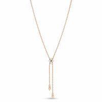 Roberto Coin 18K Rose Gold Diamond Zipper Necklace