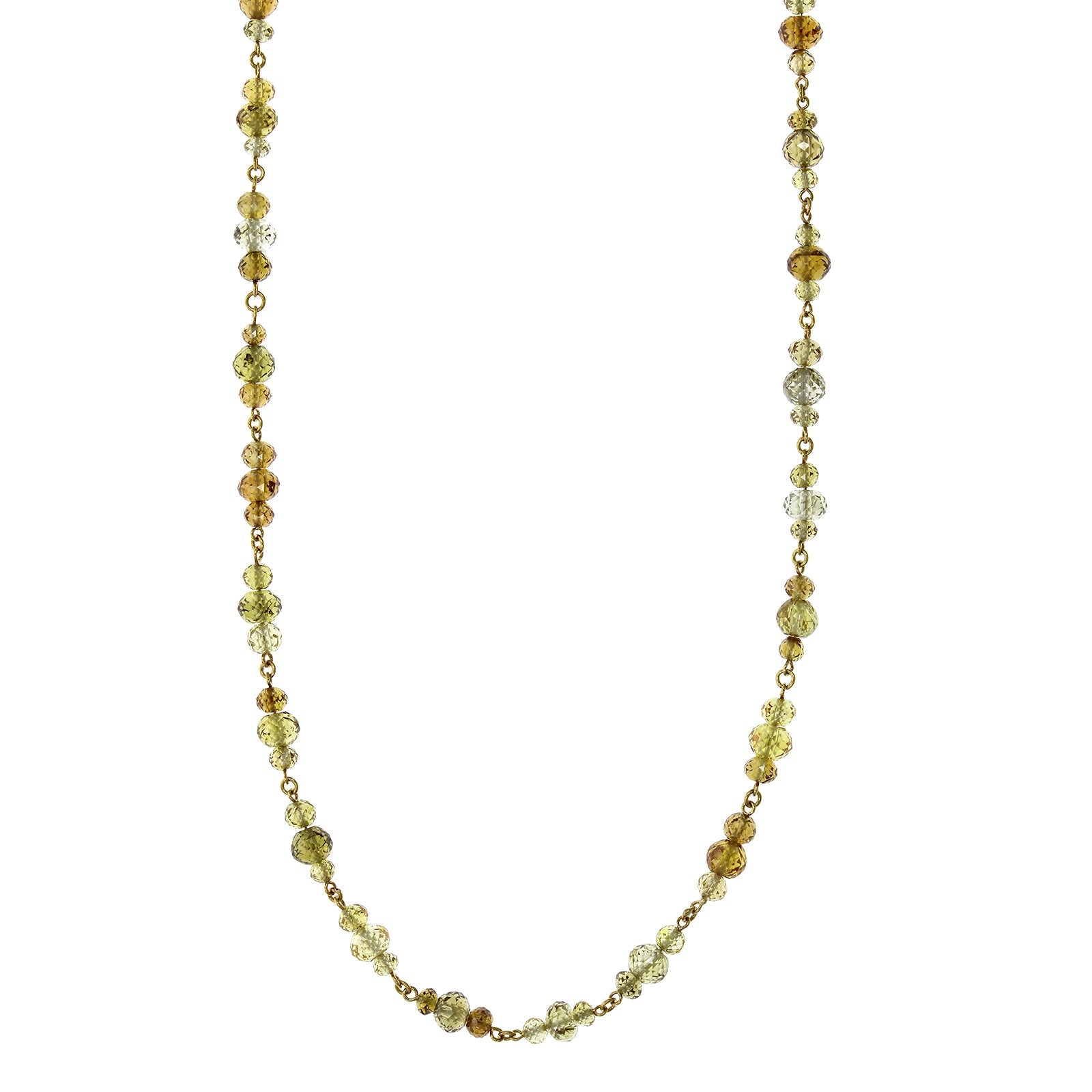 18K Yellow Gold Fancy Colored Diamond Necklace, Long's Jewelers
