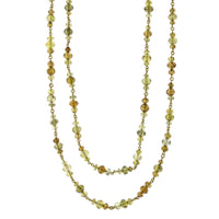 18K Yellow Gold Fancy Colored Diamond Necklace, Long's Jewelers
