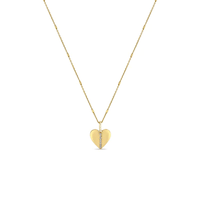14K Yellow Gold Pave Diamond Heart Pendant, 14k yellow gold, Long's Jewelers