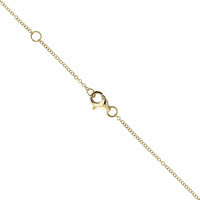 14K Yellow Gold Diamond Curve Bar Necklace